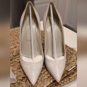 Christian Louboutin Kate Leather Pumps Craie Women's EU 35/US 5.5